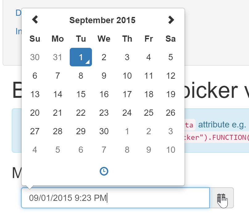 angularjs and bootstrap datetimepicker